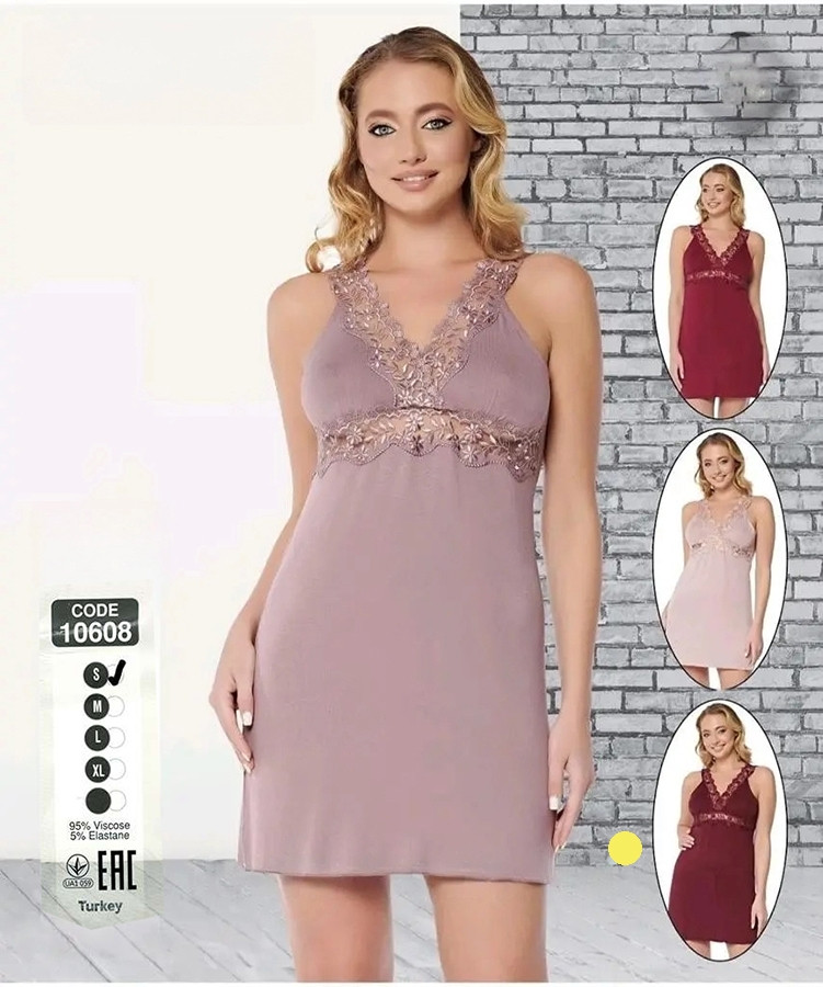 Нічна сорочка 10608 bordo