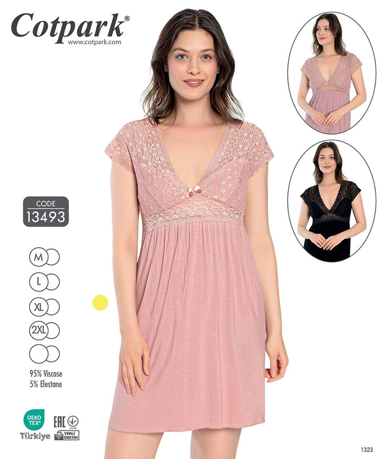 Нічна сорочка 13493 pudra