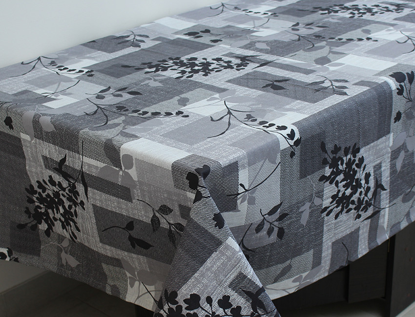 Скатертина кухонна Гілка сіра