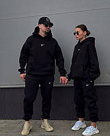 Парні теплі костюми на флісі худі + джогери Модель: 824-1478-1477 Колір: Чорний