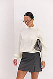 В'язана жіноча кофта з рукавами регланами, фото 6