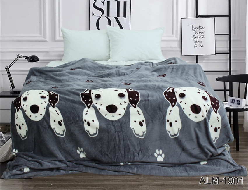 Плед велсофт (мікрофібра) ALM1901