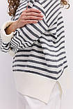 Жіночий в'язаний джемпер у смужку, фото 6