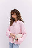 В'язана жіноча кофта з коміром поло, фото 2