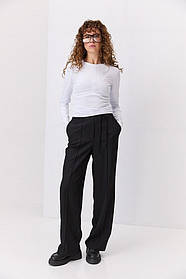 Лонгслів із фігурним швом під грудьми