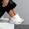 Комбіновані зимові кросівки прогулянкові колір білий + сірий, фото 7