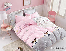 Комплект постільної білизни з компаньйоном R7624 pink