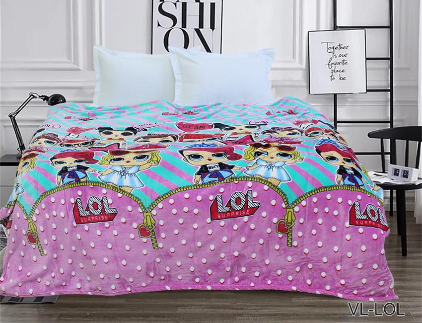 Плед велсофт (мікрофібра) LOL