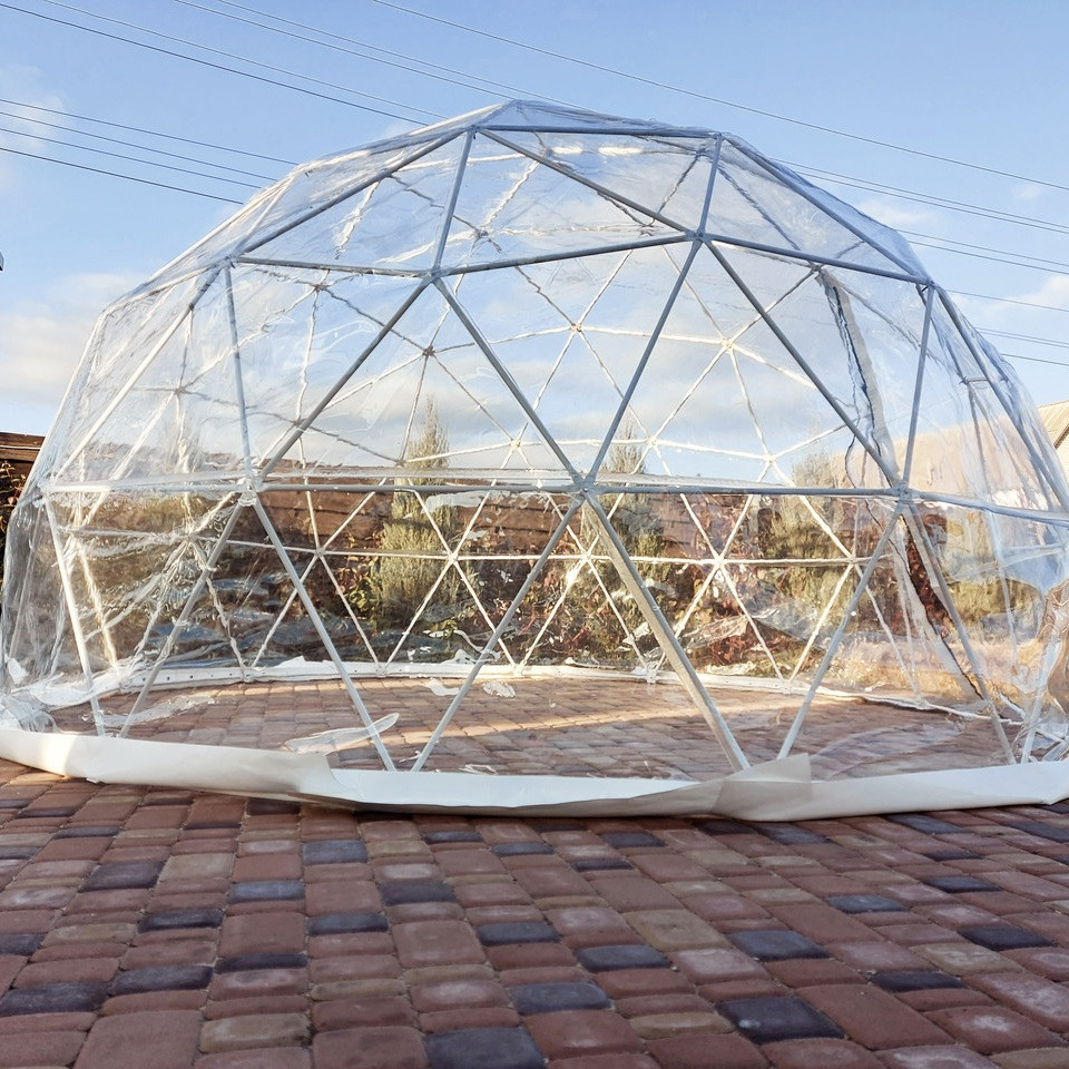 Купольний будинок, купол. Геокупол для глемпінгу 4 м, круглий намет, кругла альтанка сфера -UKMarket-, фото 1