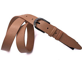 Жіночий шкіряний ремінь карамельний 30 мм