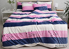 Комплект постільної білизни велсофт (мікрофібра) ALM1922
