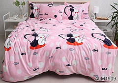 Комплект постільної білизни велсофт (мікрофібра) ALM1909