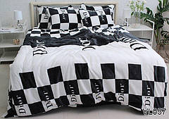 Комплект постільної білизни велсофт (мікрофібра) VL-057