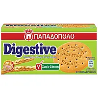 Печиво Digestive з цільнозерновим борошном без цукру PAPADOPULOS 250 г