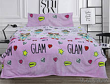 Комплект постільної білизни велсофт (мікрофібра) LOL GLAM