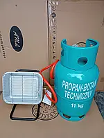 Газовий балон 27л та обігрівач Maltec 4500 Вт