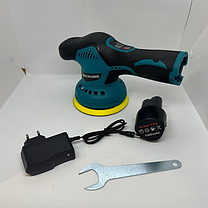 Акумуляторна полірувальна машина Waxing Polisher D6000 125 мм 12V 1500mAh полірувальна машинка для авто, фото 4