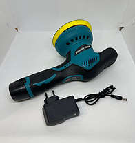 Акумуляторна полірувальна машина Waxing Polisher D6000 125 мм 12V 1500mAh полірувальна машинка для авто, фото 5