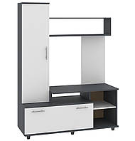 Стінка ТВ Аляска Пехотін Антрацит, Білий (116х42х165,5)