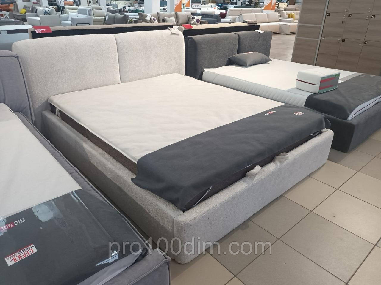 Ліжко двоспальне Едісон з підйомним механізмом, фото 1