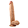 Реалістичний великий фалоімітатор 30 см на присоску з мошонкою вени рельєфні ПВХ, фото 2