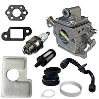 Карбюратор Бензопилы St MS180 MS170 + свеча зажигания топливный фильтр сервис набор