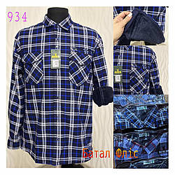 Сорочка чоловіча батальна фліс Китай Рр58-66