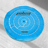 Круг мусліновий Sprut 100 мм x 50 шарів синій для полірування металу та каменю
