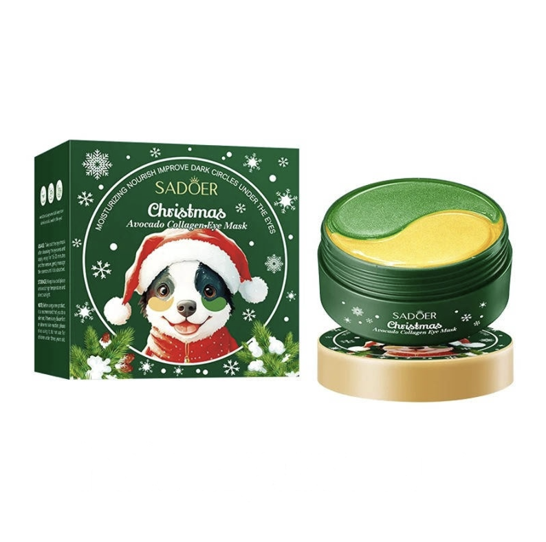 Гідрогелеві патчі для шкіри навколо очей Sadoer Christmas Collagen Eye Mask (60 шт) 80 г