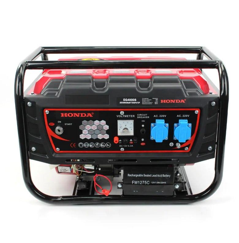 Генератор мультипаливний газ бензиновий із мідною обмоткою HONDA EG4000SGAS 3.0 кВт, фото 1
