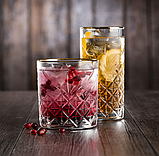 Набір високих скляних склянок Timeless 450 мл 4шт Pasabahce золото 52800G, фото 6