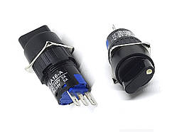 Круглий селекторний перемикач LA16-A/3P на 2 позиції