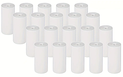 (20 рулонів) Білий термопапір для міні принтера, термопринтера. Термобумага для принтера