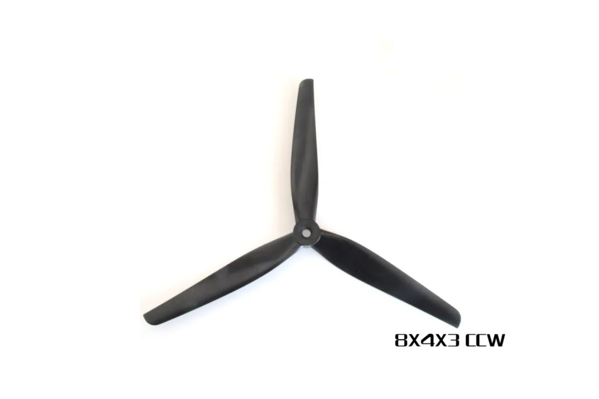 Комплект пропелерів HQProp MacroQuad 8X4X3 (2CW+2CCW) Black-Glass Fiber Reinforced Nylon