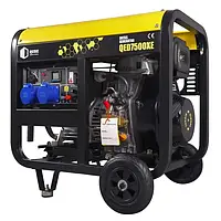 Генератор дизельний Qube QED7500XE 1-phase, 5.0 kW 5.5kW, 230V,12.5L, Ел. Cтарт