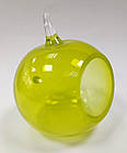 Декоративна скляна фігурка "Яблуко" Неман 15х15 см (Салатове)