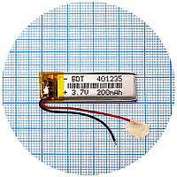 Батарея (акумулятор) універсальний 401235 37 х 12 х 3 мм 200 mAh 3.7V