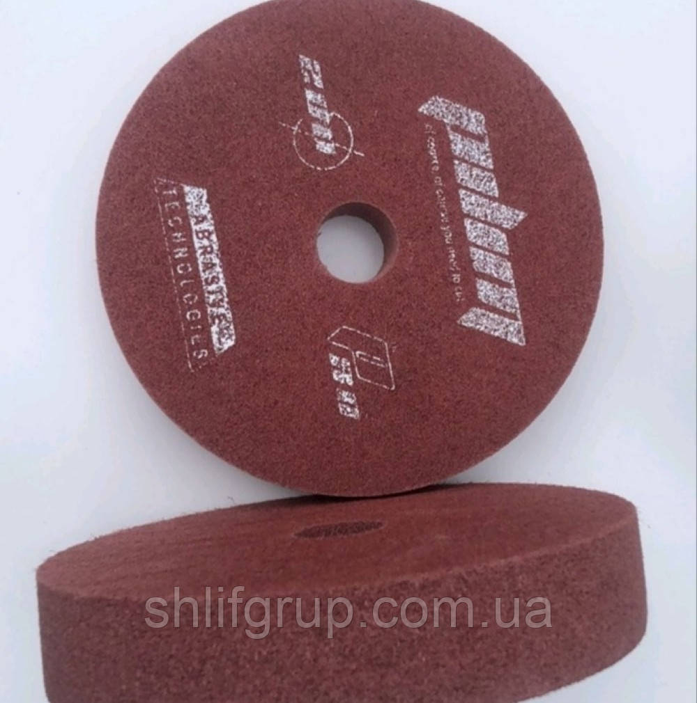 Коло - піна 200х40х32 Р80 бордове по нержавіючій сталі полірувальне, фото 1