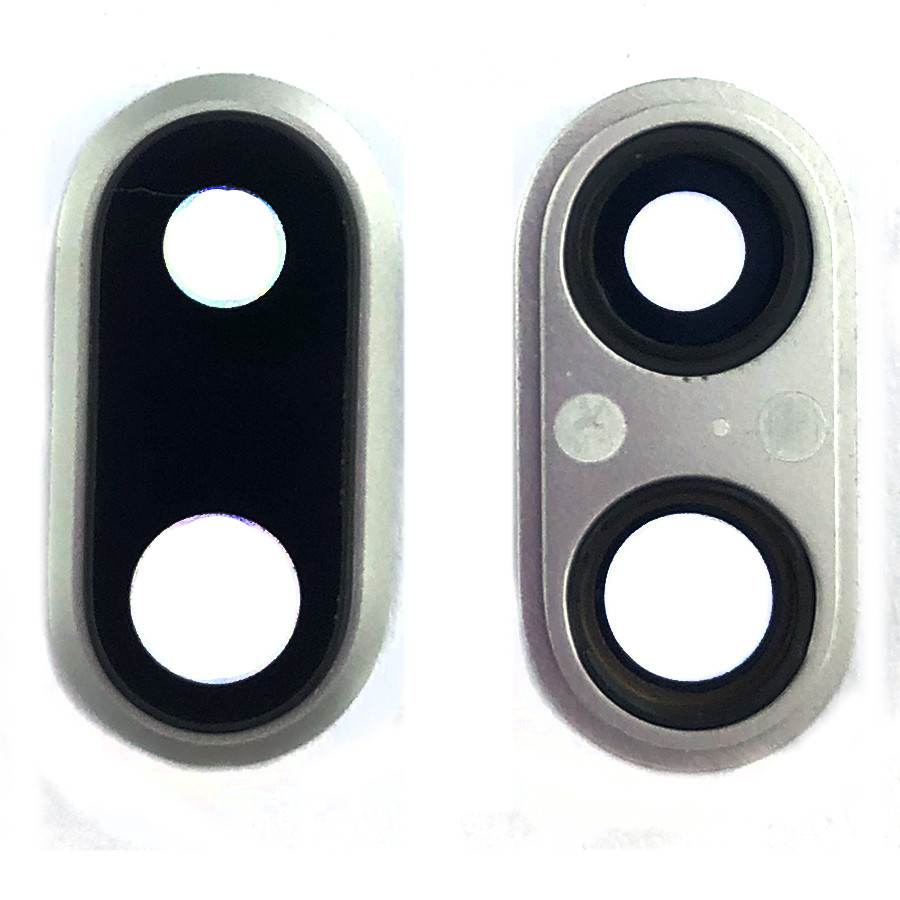 Скло камери Apple iPhone 8 Plus (у сріблястій рамці), фото 1