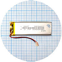 Батарея (акумулятор) універсальний 383087Р 81 x 27 x 4 мм 1050 mAh 3.7V