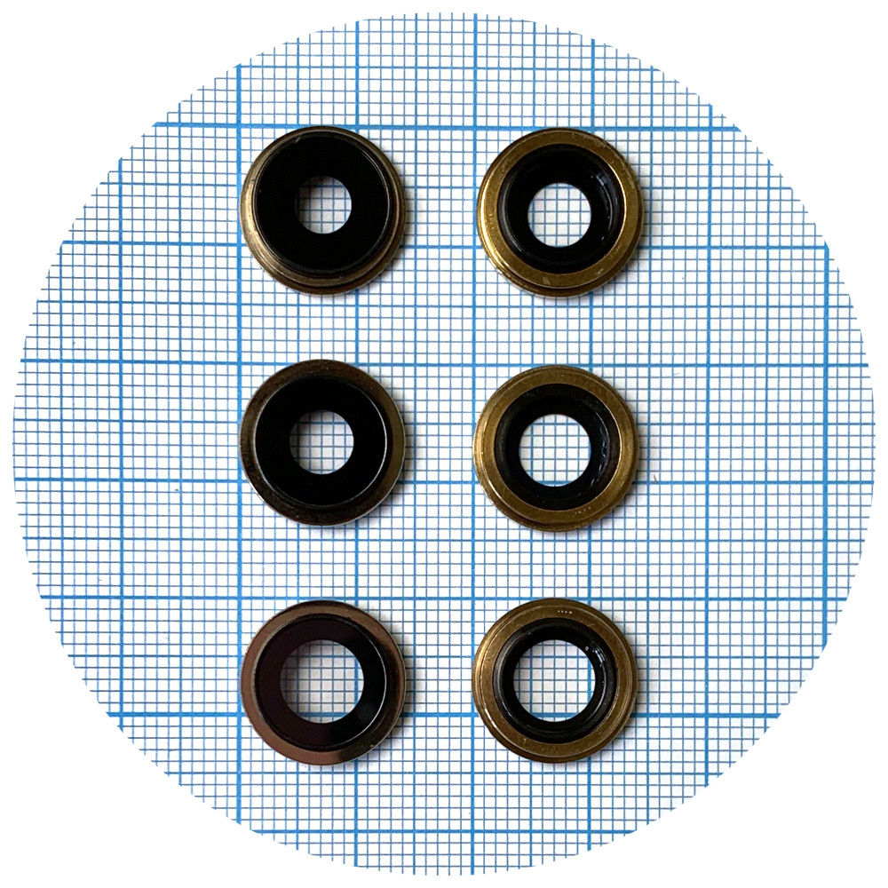 Скло камери Apple iPhone 12 Pro Max (із золотистим кільцем - 3 шт), фото 1