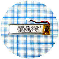 Батарея (акумулятор) універсальний 621345 48 х 12 х 6 мм 310 mAh 3.7V
