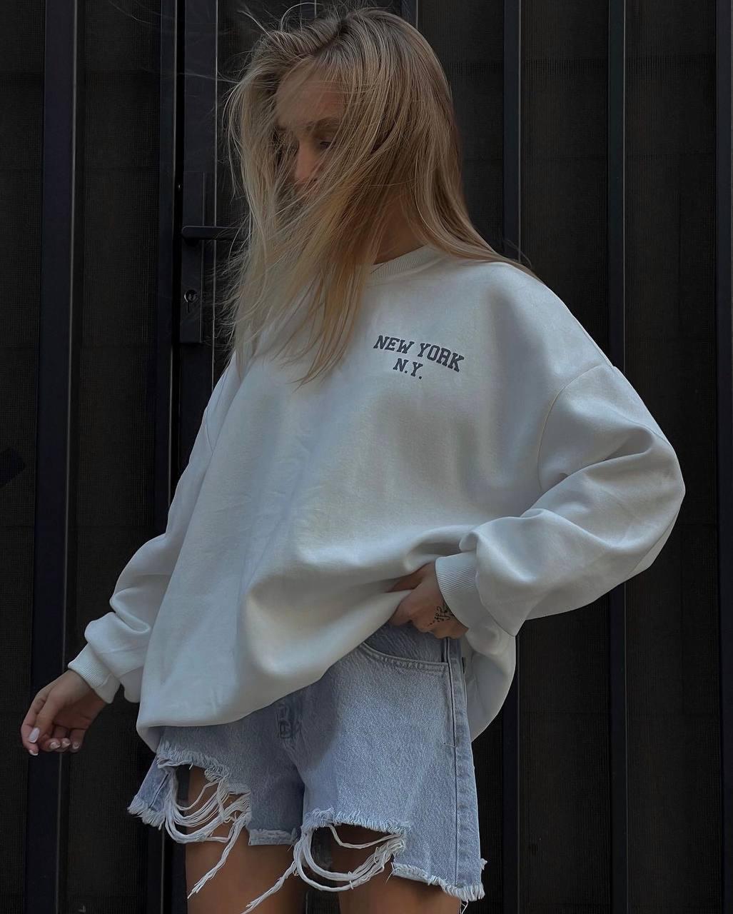 Світшот «New York» Модель: 824-1469 Колір Білий, фото 1