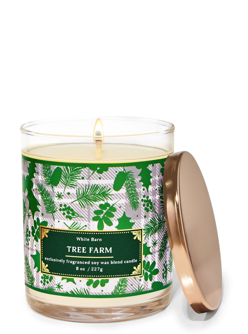 Свічка Bath & Body Works Tree Farm на один вогник Candle, 227, фото 1