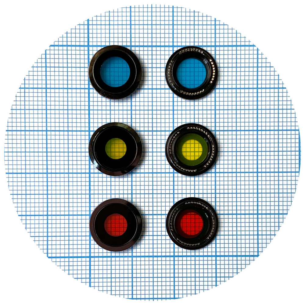 Скло камери Apple iPhone 12 Pro (з сірим кільцем - 3 шт), фото 1