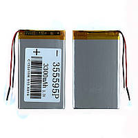 Батарея (акумулятор) універсальний 355595P 95 х 58 х 4 мм, 3300 mAh 3.7 V
