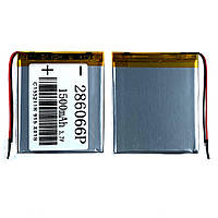 Батарея (акумулятор) універсальний 286066P 71 х 60 х 3 мм, 1500 mAh 3.7 V