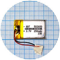 Батарея (акумулятор) універсальний 502030 32 х 19 х 4,5 мм 250 mAh 3.7V