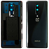 Задня кришка OnePlus 8 (чорна Оригінал зі склом камери)