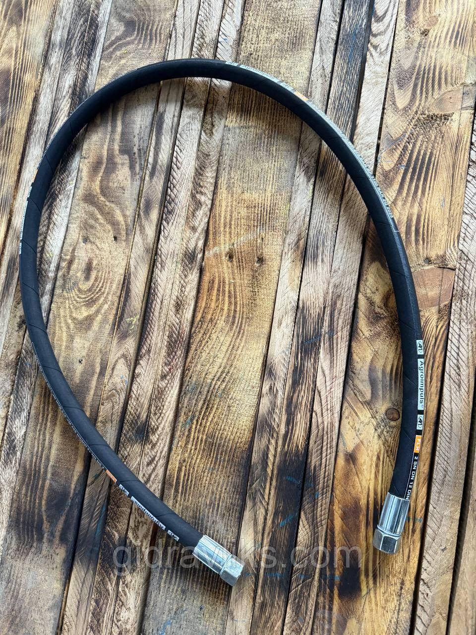 Рукав високого тиску г.24 L=1,0 (2SN DN12) │ Виробник АГРОІМПУЛЬС, фото 1